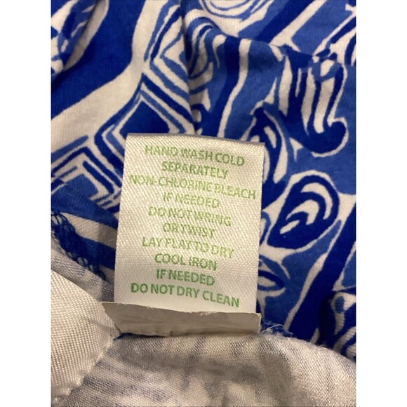 Lilly Pulitzer Marnie Maxi Skirt Blue Crush Stretchy Pull On Sz XS Chinoiserie - Picture 10 of 10